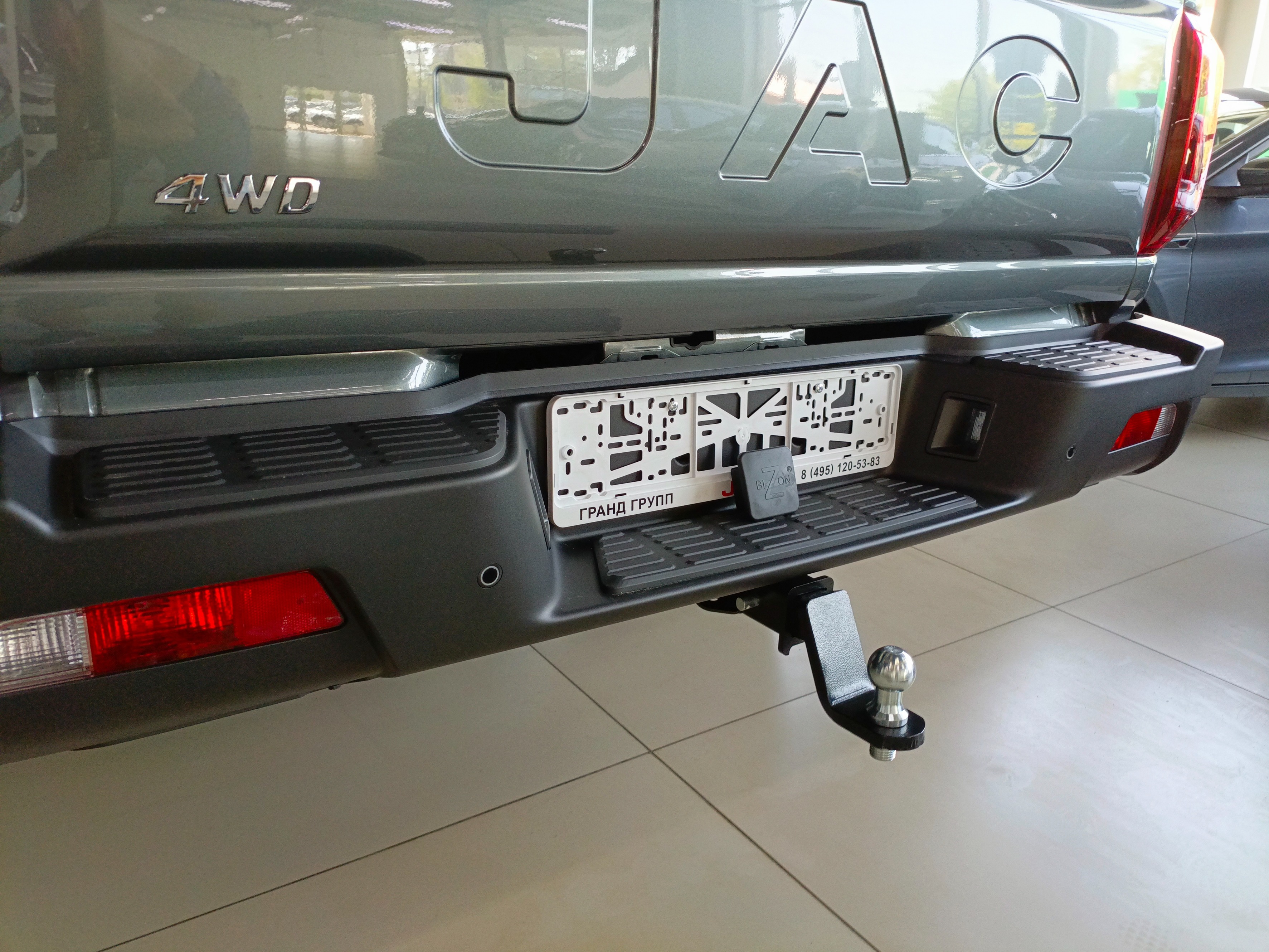 Фаркоп на JAC T9 2024- без подрезки бампера. Тип шара: E (легкосъемный шар под квадрат). Нагрузки: 3000/160 кг. Не комплектуется электрикой